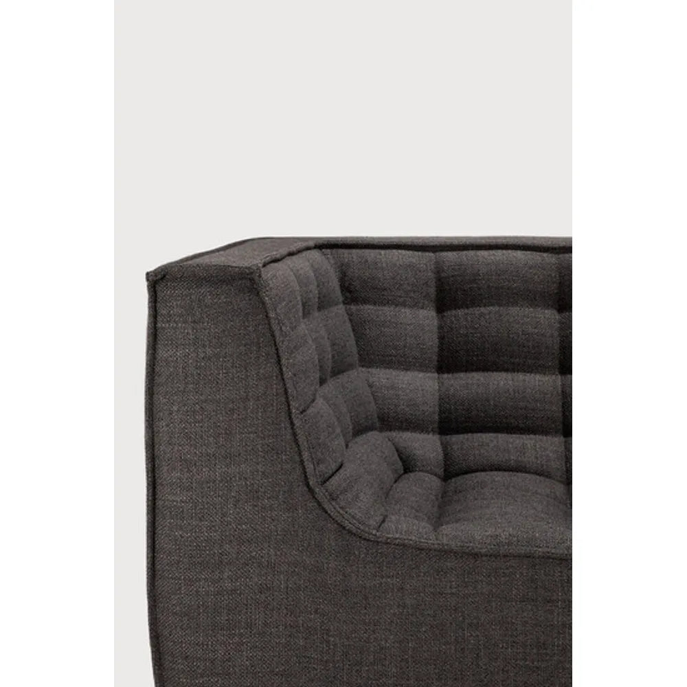 Ethnicraft – N701 – Canape N701 – 2 personnes - Dark Grey – tissu standard