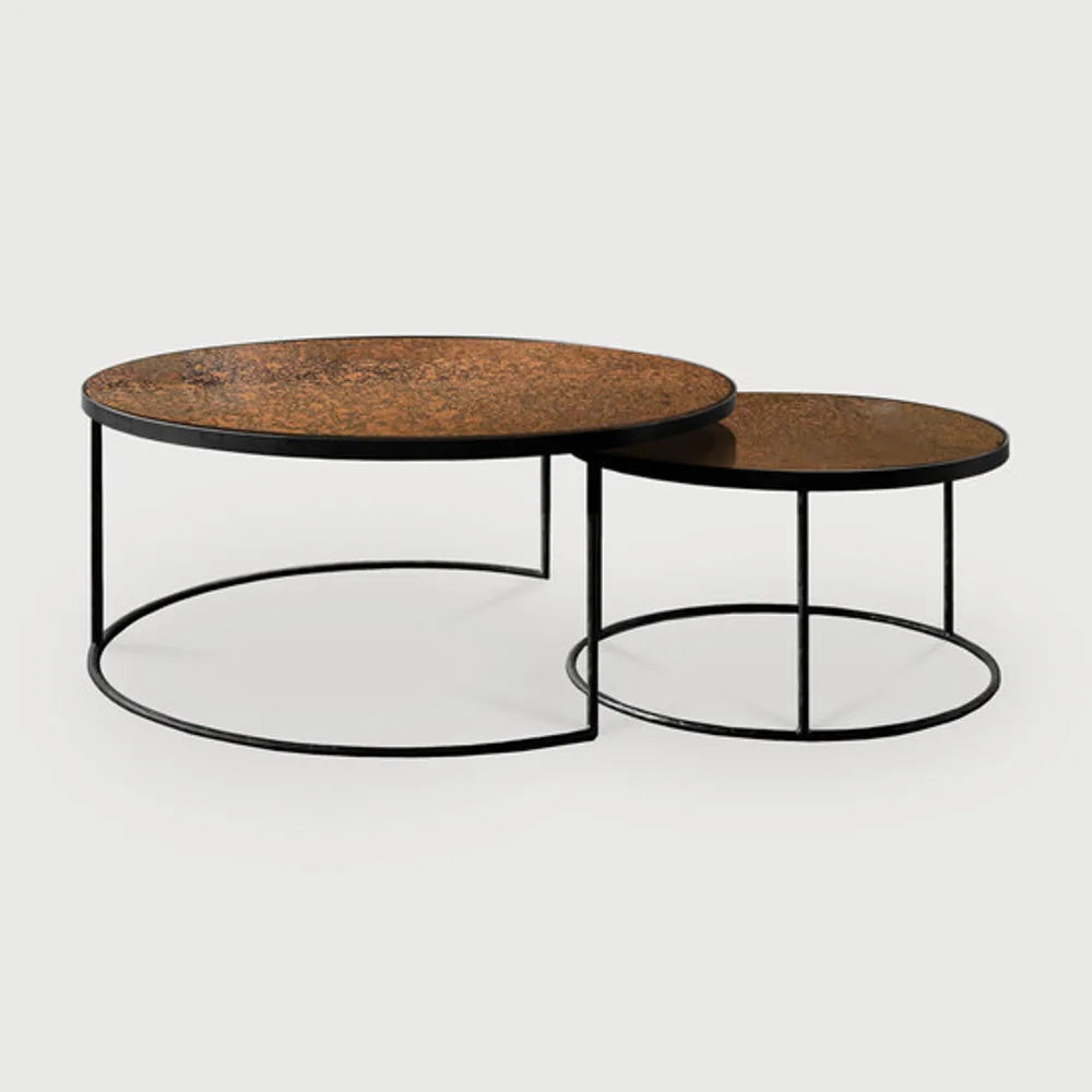 Ethnicraft – Nesting – Table Basse Gigogne Nesting – Bronze copper