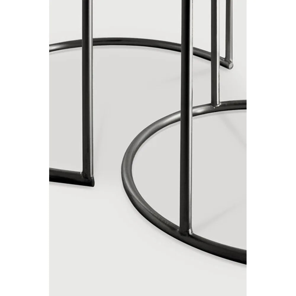 Ethnicraft – Nesting – Table Basse Gigogne Nesting – Charcoal