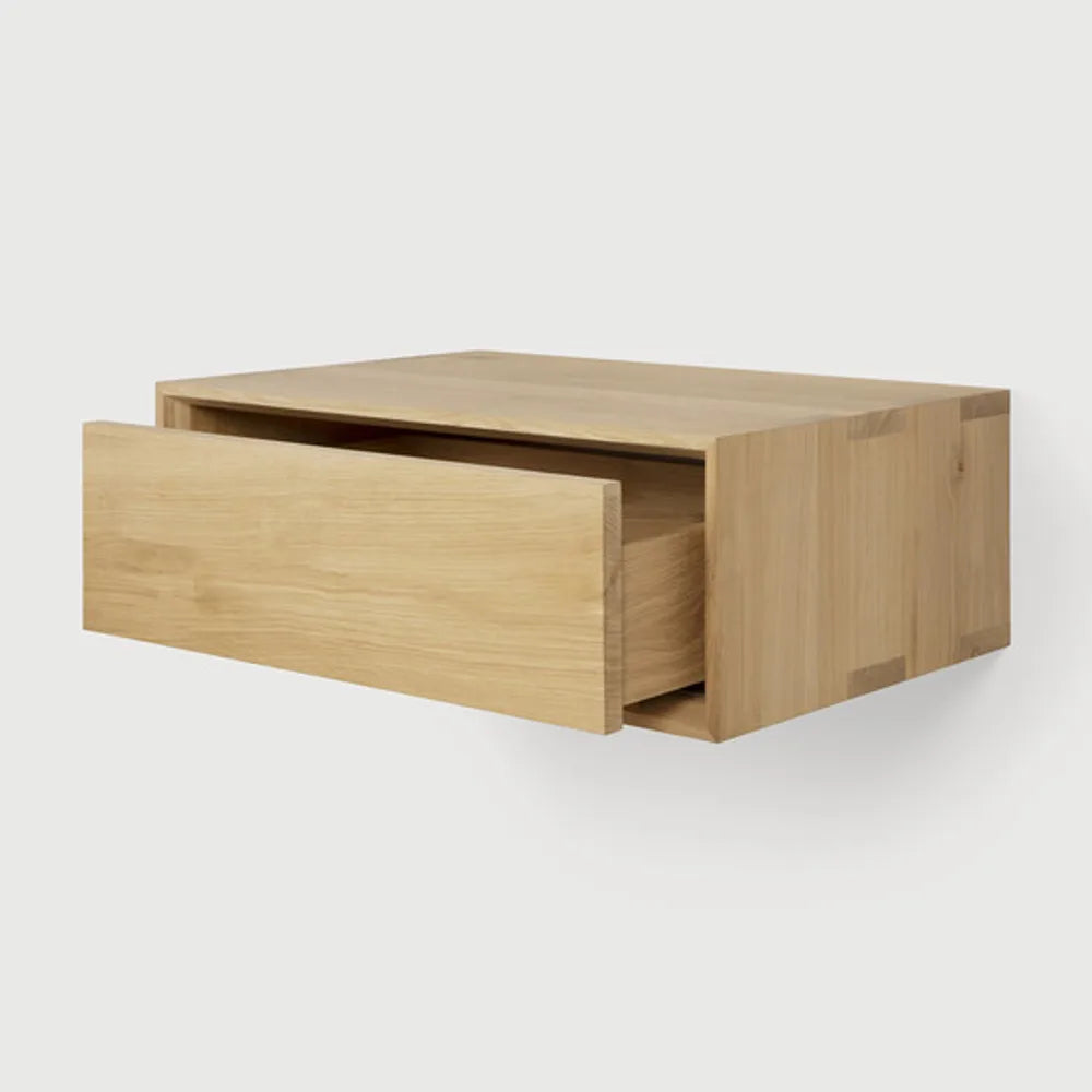 Ethnicraft – Nordic – Table De Chevet Nordic Ii – Chêne - Suspendu(e)