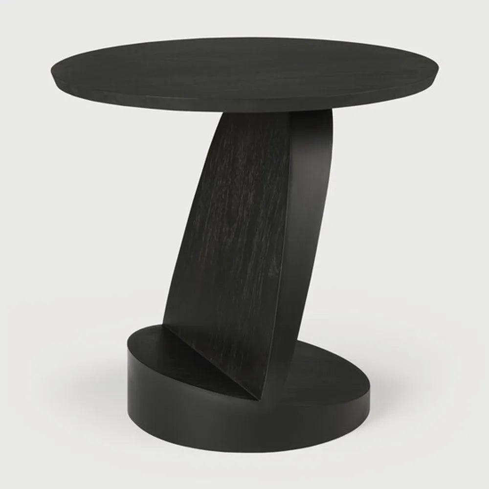 Ethnicraft – Oblic – Table D'Appoint Oblic – Teck noir