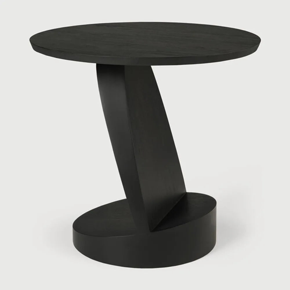 Ethnicraft – Oblic – Table D'Appoint Oblic – Teck noir