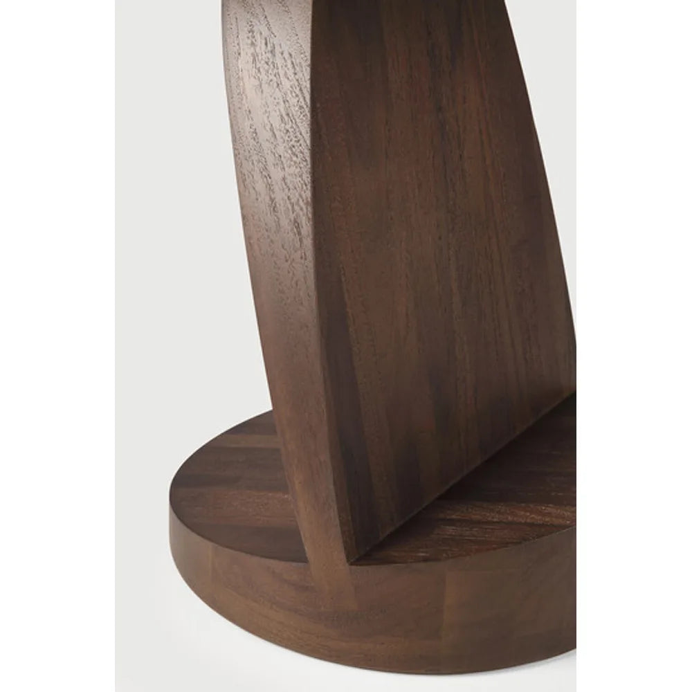 Ethnicraft – Oblic – Table D'Appoint Oblic – Teck brun