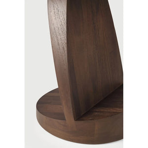 Ethnicraft – Oblic – Table D'Appoint Oblic – Teck brun