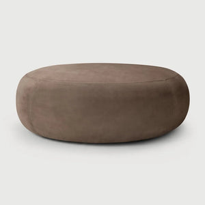 Ethnicraft – Orb – Pouf Orb – Cuir nubuck Fawn