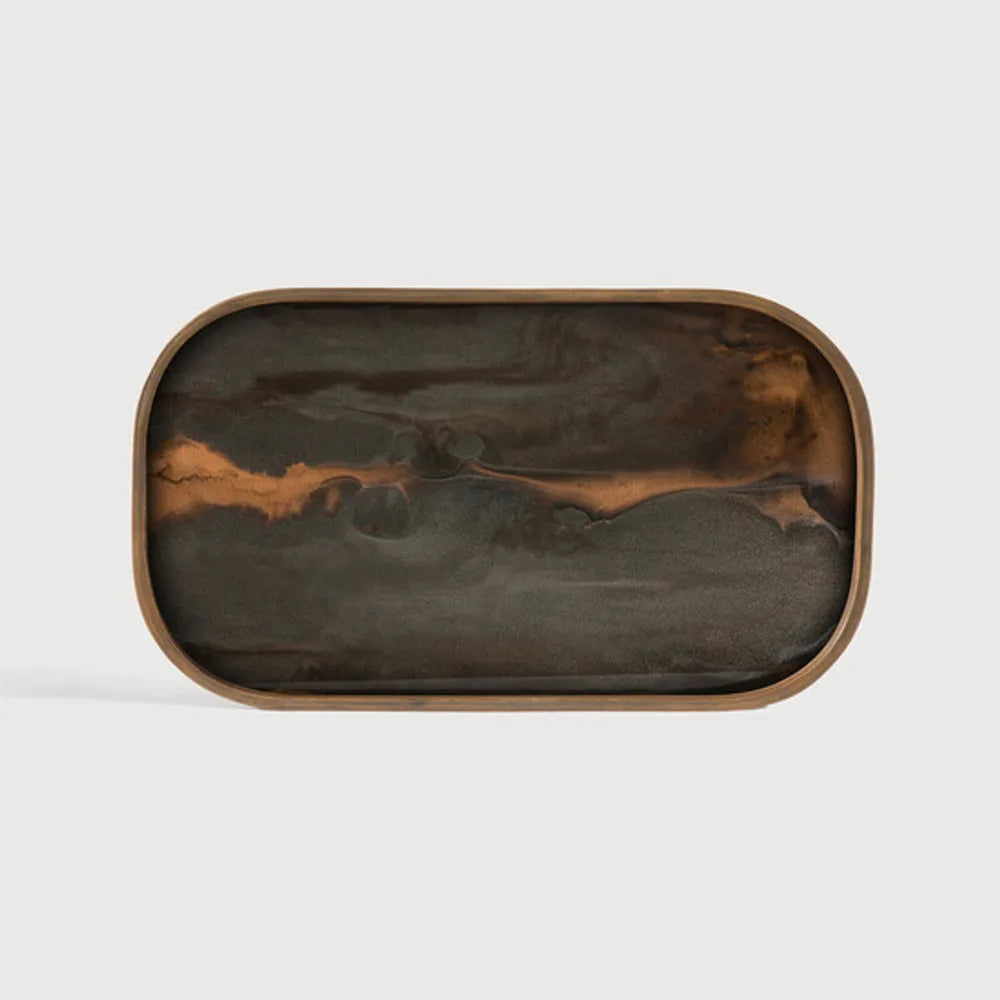 Ethnicraft – Organics – Vide Poches Organic – Bronze - 42 x 24 cm (L) - Rectangulaire