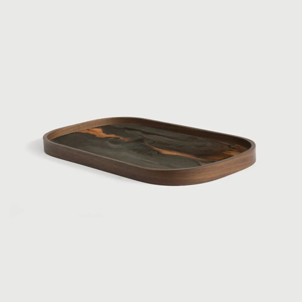 Ethnicraft – Organics – Vide Poches Organic – Bronze - 42 x 24 cm (L) - Rectangulaire