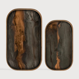 Ethnicraft – Organics – Vide Poches Organic – Bronze - 42 x 24 cm (L) - Rectangulaire