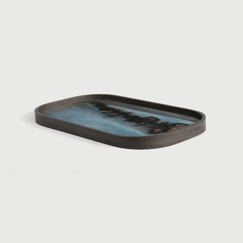 Ethnicraft – Organics – Vide Poches Organic – Slate - 42 x 24 cm (L) - Rectangulaire