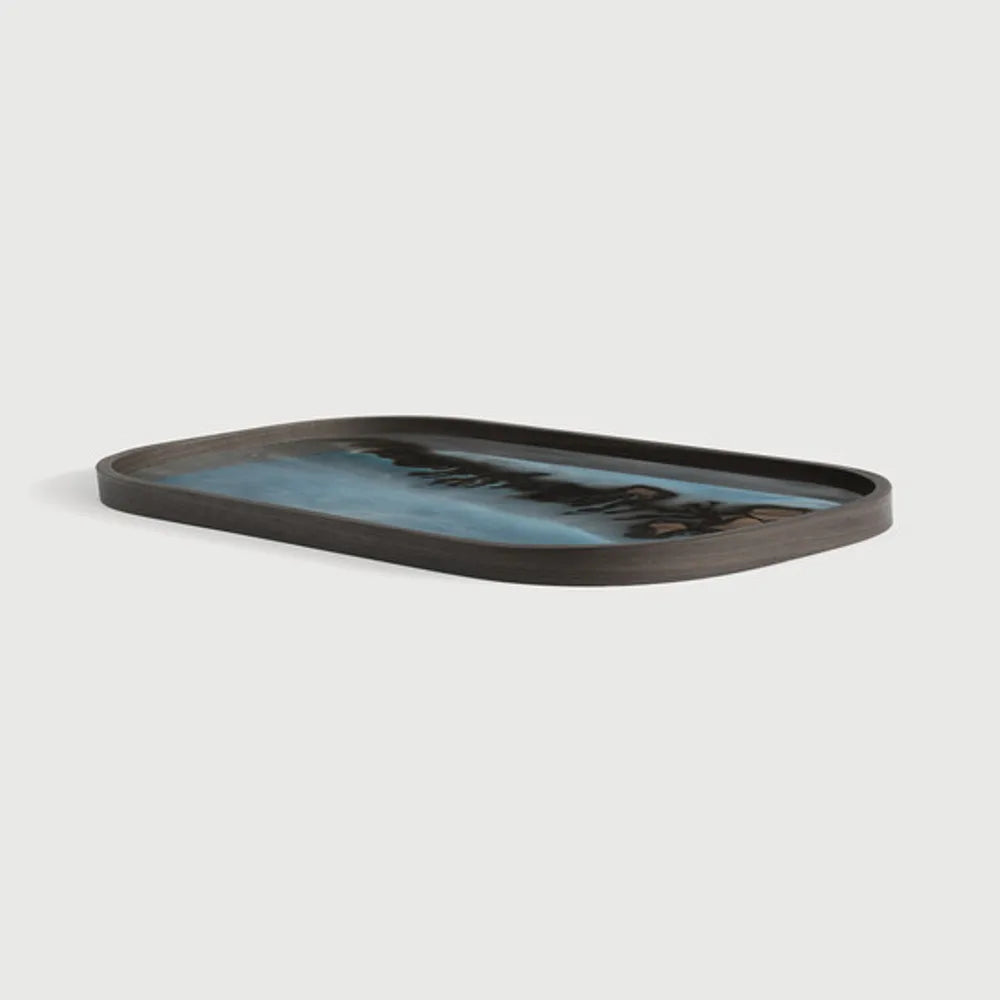 Ethnicraft – Organics – Vide Poches Organic – Slate - 53 x 31 cm (XL) - Rectangulaire