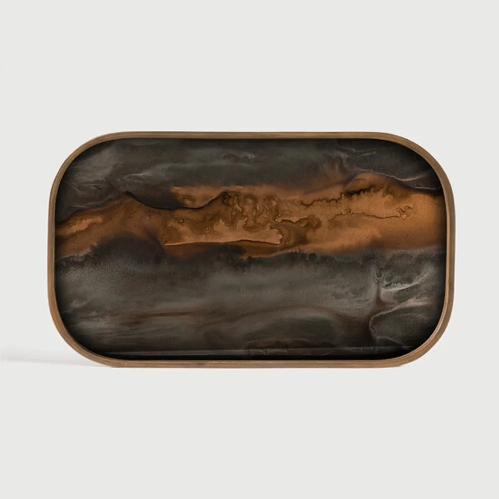 Ethnicraft – Organics – Vide Poches Organic – Bronze - 53 x 31 cm (XL) - Rectangulaire