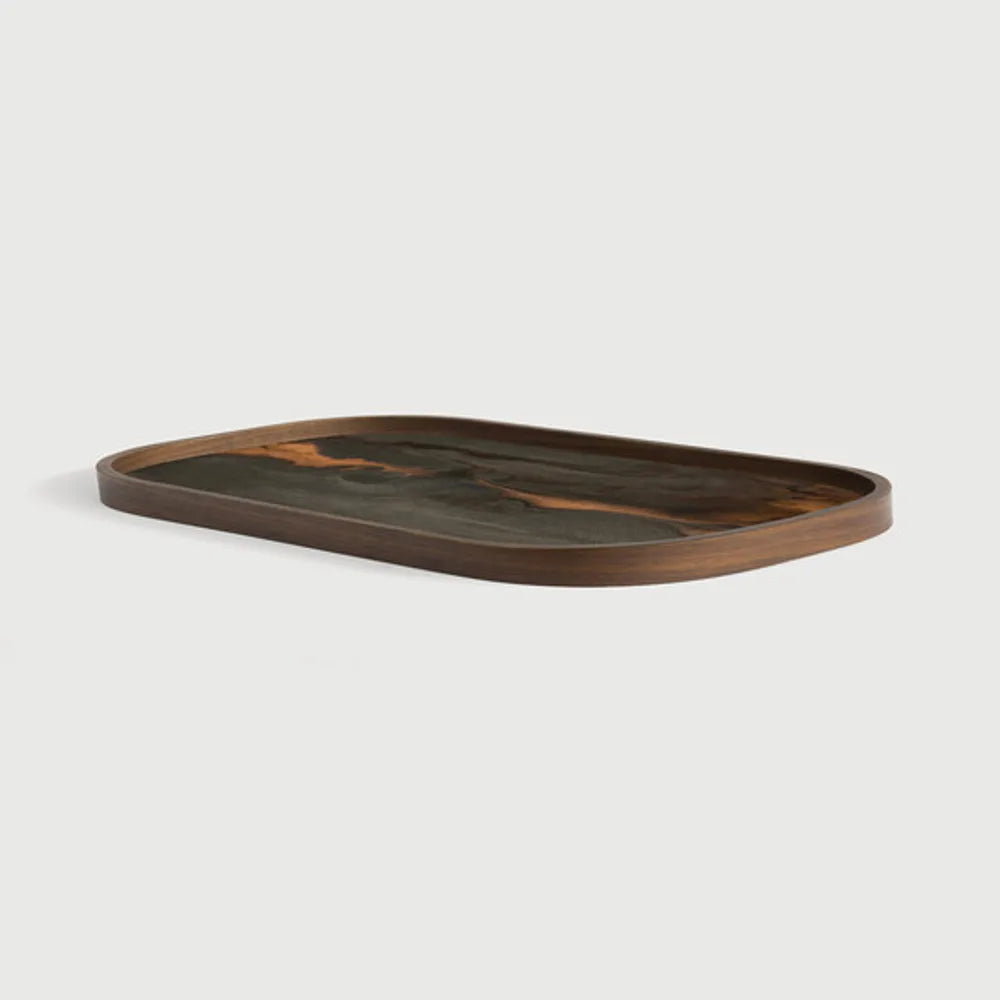 Ethnicraft – Organics – Vide Poches Organic – Bronze - 53 x 31 cm (XL) - Rectangulaire