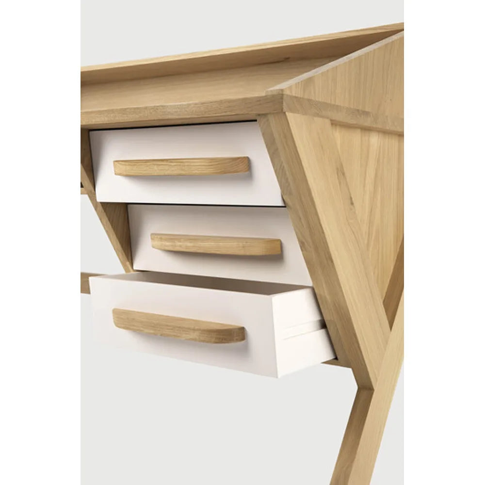 Ethnicraft – Origami – Bureau Origami – Chêne - Cream