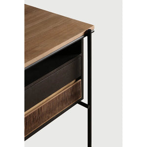 Ethnicraft – Oscar – Bureau Oscar – Teck - 200 x 90 cm - 2 tiroirs