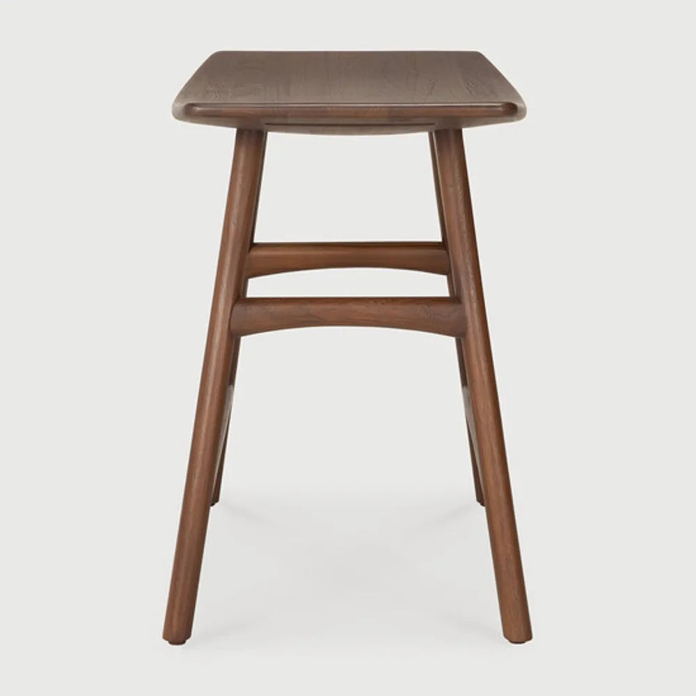 Ethnicraft – Osso – Tabouret Osso – Teck brun - Sans revêtement - Tabouret