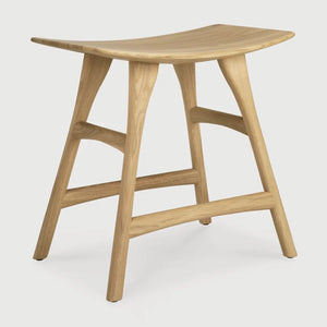 Ethnicraft – Osso – Tabouret Osso – Chêne - Sans revêtement - Tabouret