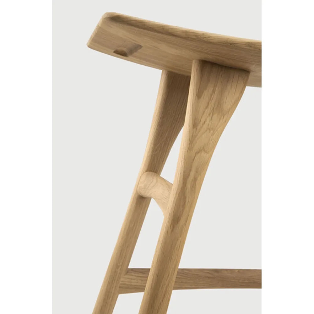 Ethnicraft – Osso – Tabouret Osso – Chêne - Sans revêtement - Tabouret