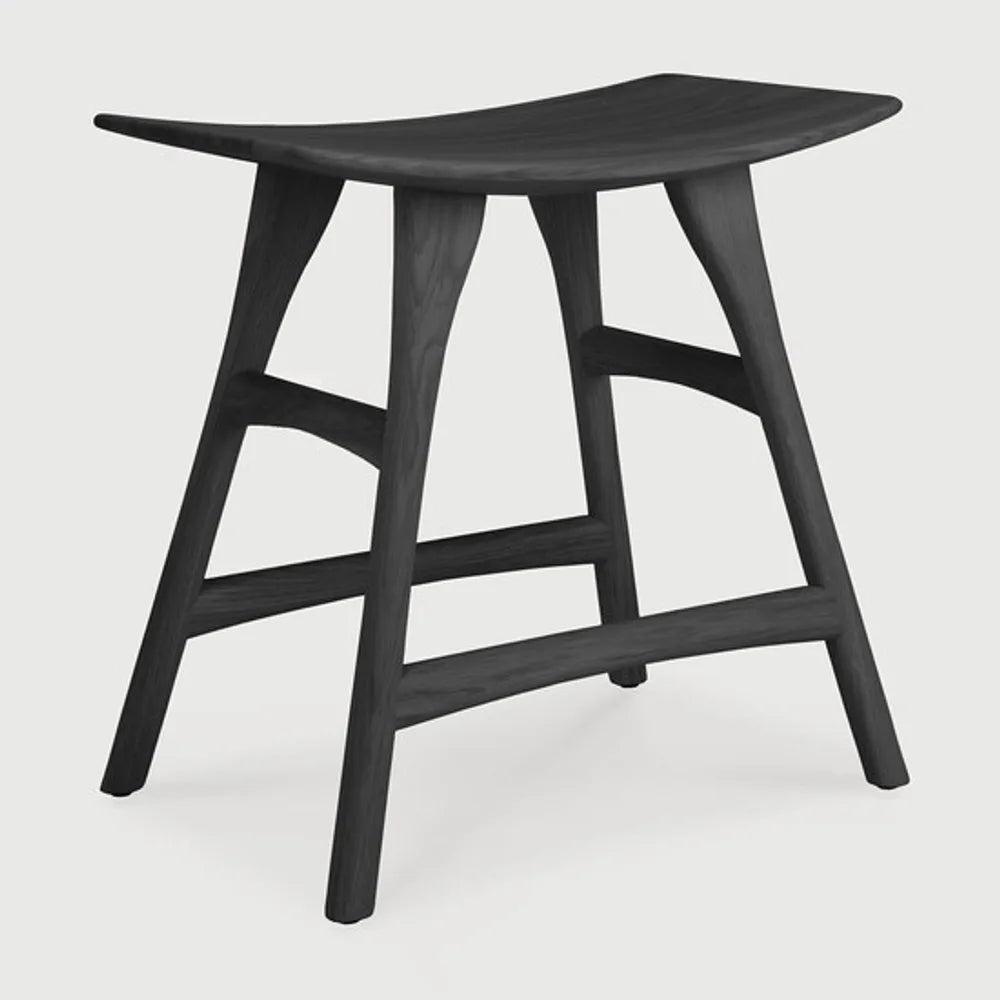 Ethnicraft – Osso – Tabouret Osso – Chêne noir - Sans revêtement - Tabouret