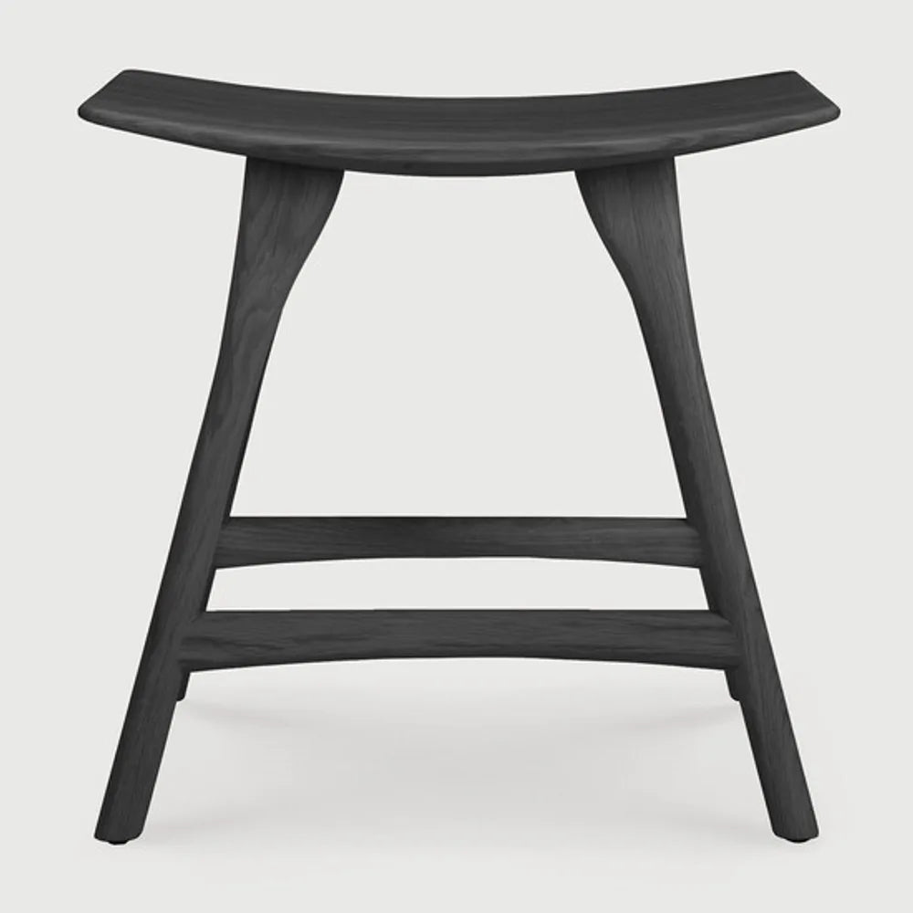 Ethnicraft – Osso – Tabouret Osso – Chêne noir - Sans revêtement - Tabouret