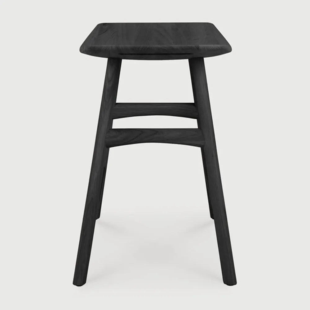 Ethnicraft – Osso – Tabouret Osso – Chêne noir - Sans revêtement - Tabouret