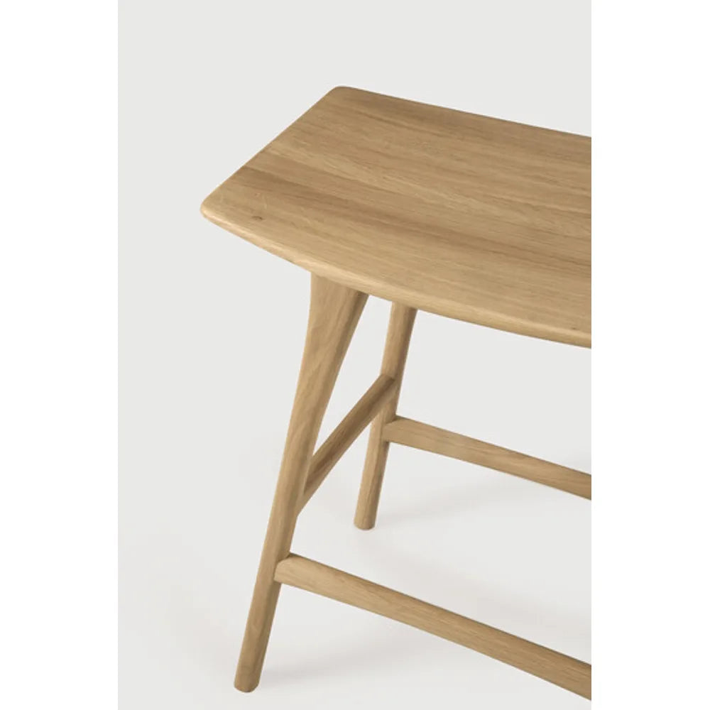 Ethnicraft – Osso – Tabouret Osso – Chêne - Sans revêtement - Tabouret de cuisine