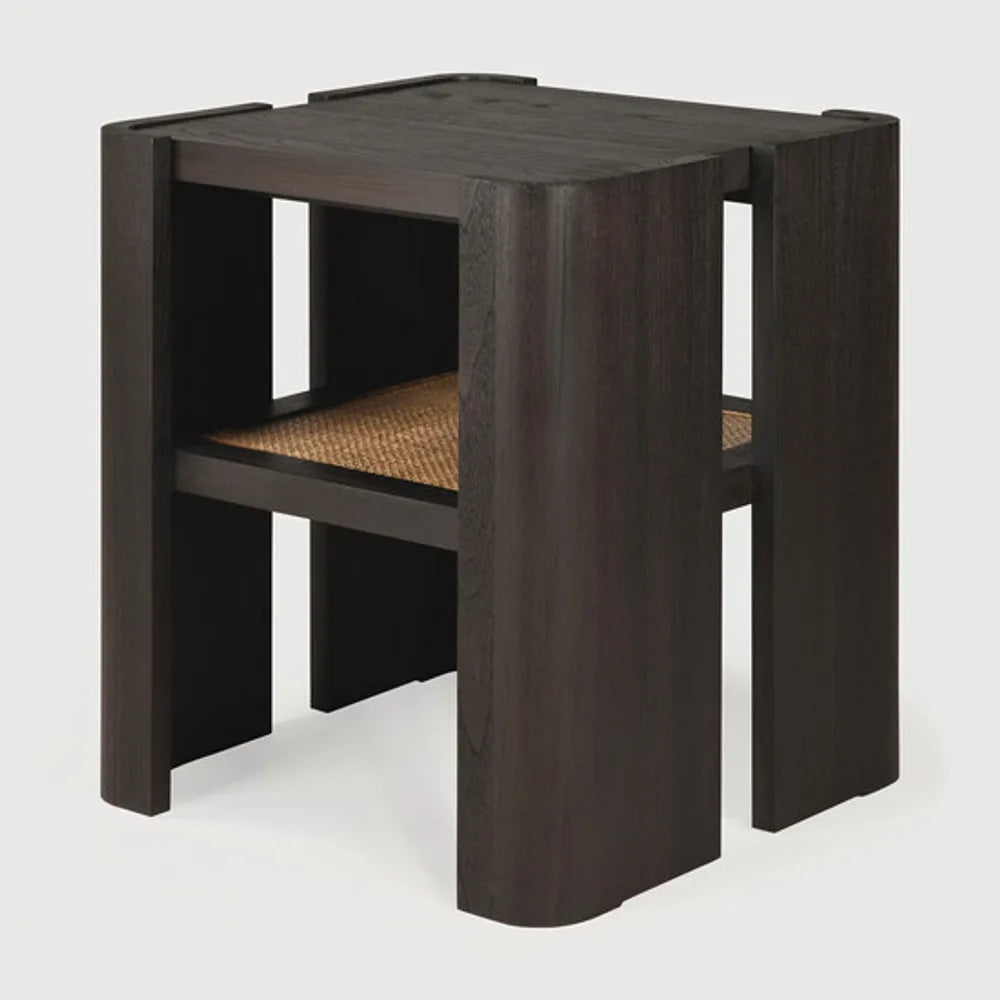 Ethnicraft – Panel – Table D'Appoint Panel – Teck brun foncé