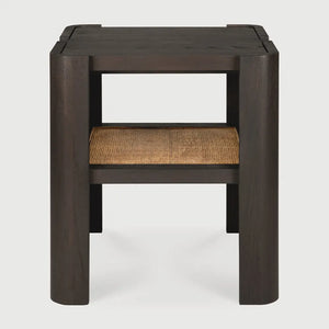 Ethnicraft – Panel – Table D'Appoint Panel – Teck brun foncé