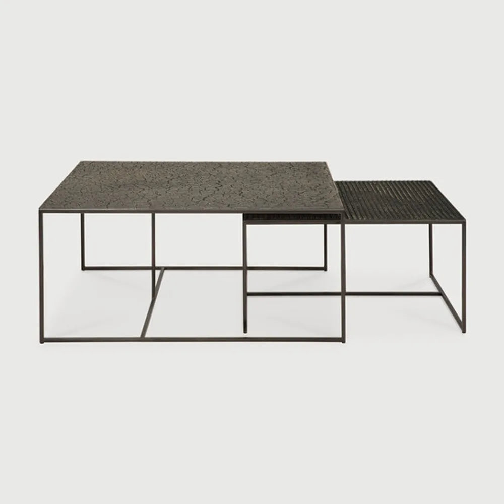 Ethnicraft – Pentagon – Table Basse Gigogne Pentagon – Whisky
