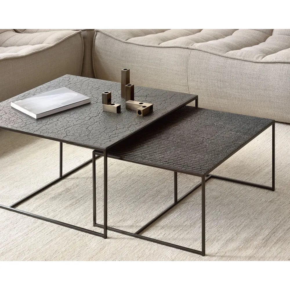 Ethnicraft – Pentagon – Table Basse Gigogne Pentagon en situation