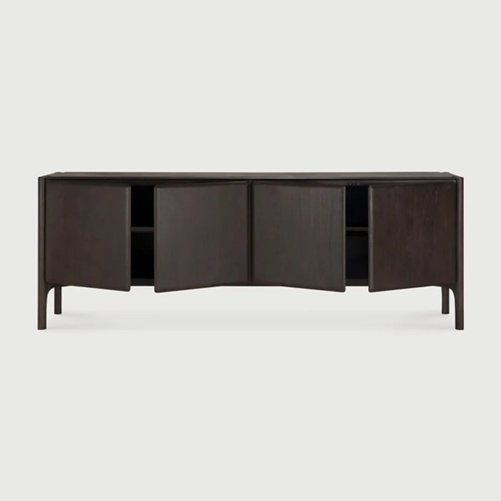 Ethnicraft – PI – Buffet Pi – Teck brun foncé - 230 x 45 x 83 cm