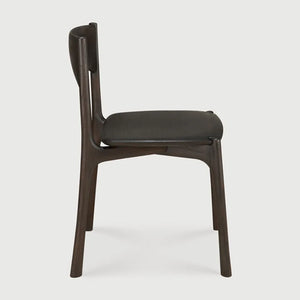 Ethnicraft – PI – Chaise PI – Teck brun foncé - Sans accoudoir