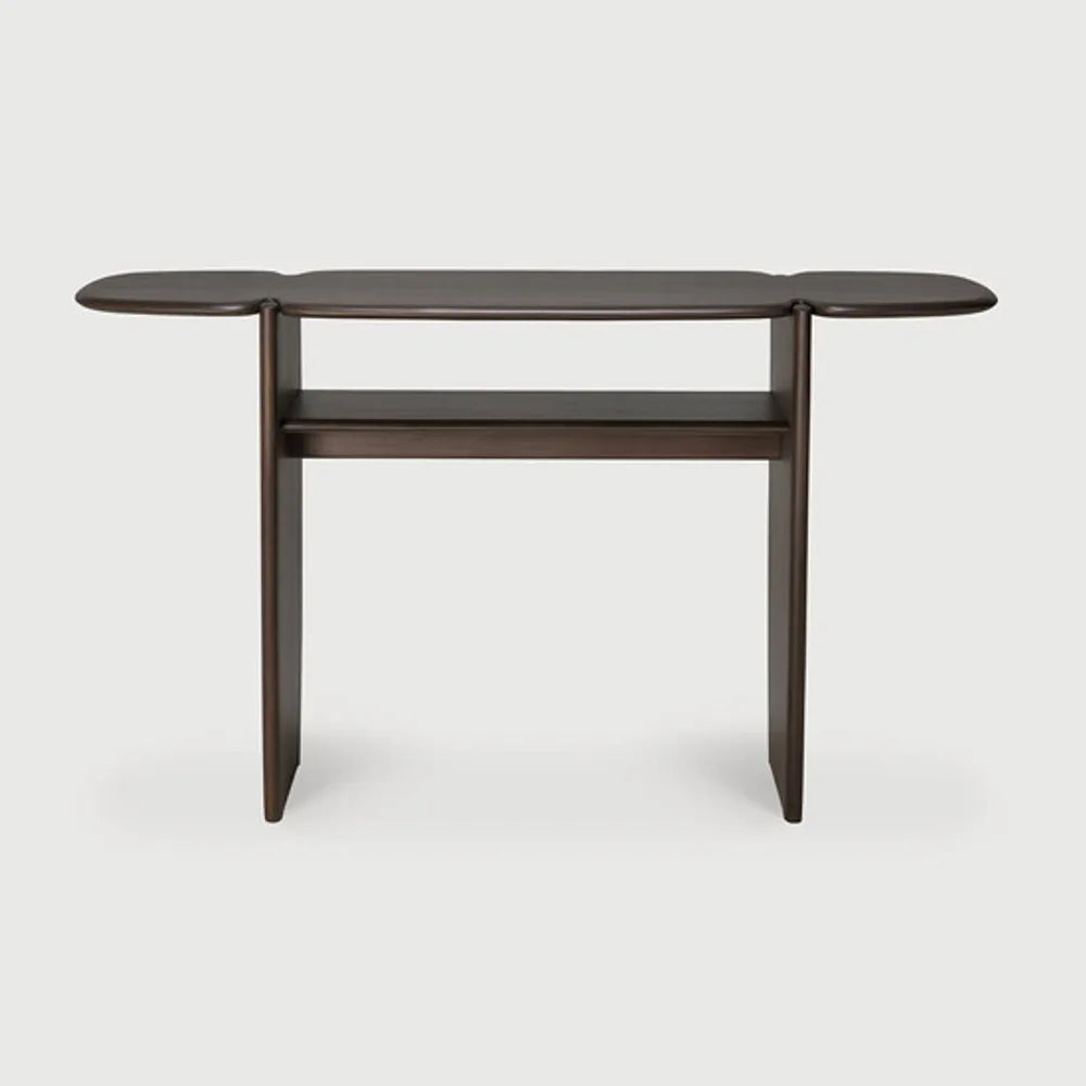 Ethnicraft – PI – Console Pi – Acajou brun foncé - 130 x 40 x 75 cm