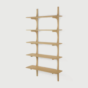 Ethnicraft – PI – Etagere Murale Pi – Chêne - 5 étagères