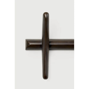 Ethnicraft – PI – Patere Murale Pi – Acajou brun foncé