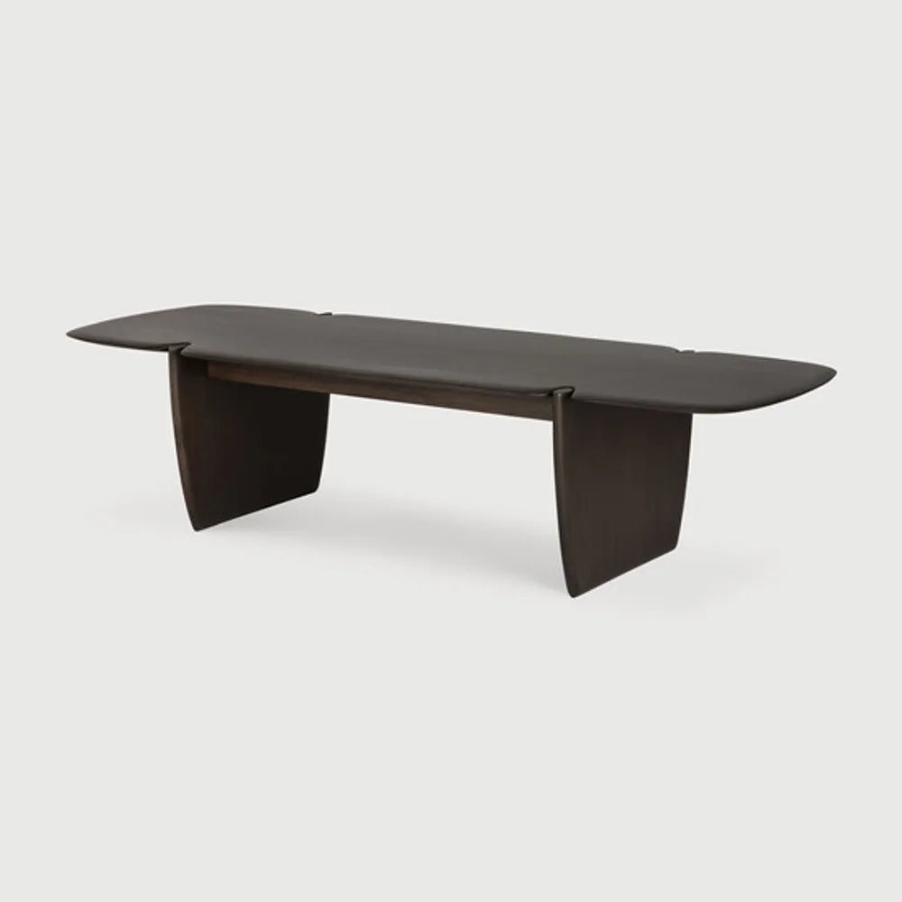 Ethnicraft – PI – Table Basse Pi – Acajou brun foncé - 155 x 58 x 38 cm - Rectangulaire