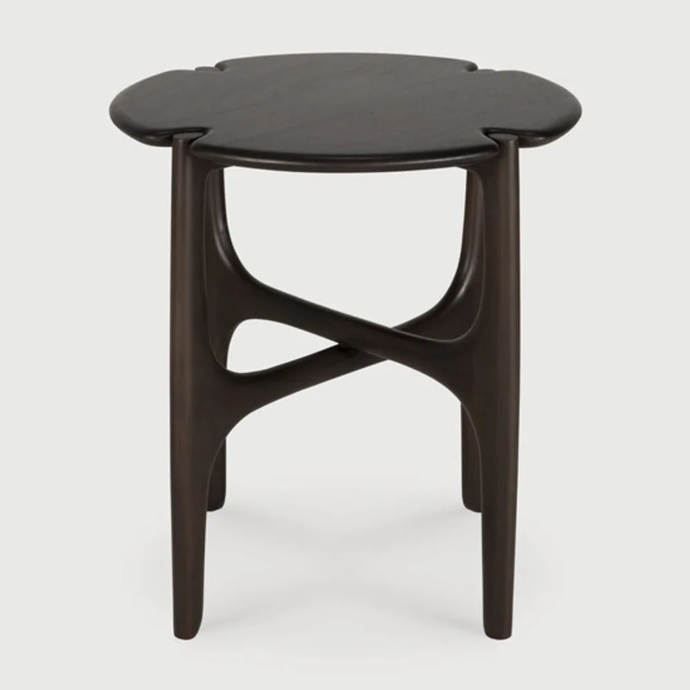 Ethnicraft – PI – Table D Appoint Pi – Acajou brun foncé - 47 x 47 x 50 cm