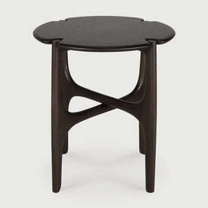 Ethnicraft – PI – Table D Appoint Pi – Acajou brun foncé - 47 x 47 x 50 cm