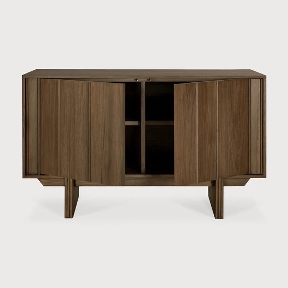 Ethnicraft – Pillar – Buffet Pillar – Teck wild brown - 119 x 45 x 70 cm