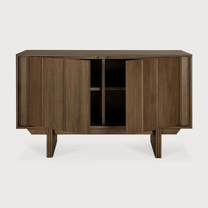 Ethnicraft – Pillar – Buffet Pillar – Teck wild brown - 119 x 45 x 70 cm