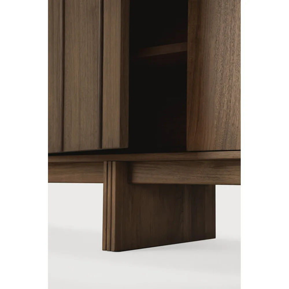 Ethnicraft – Pillar – Buffet Pillar – Teck wild brown - 119 x 45 x 70 cm