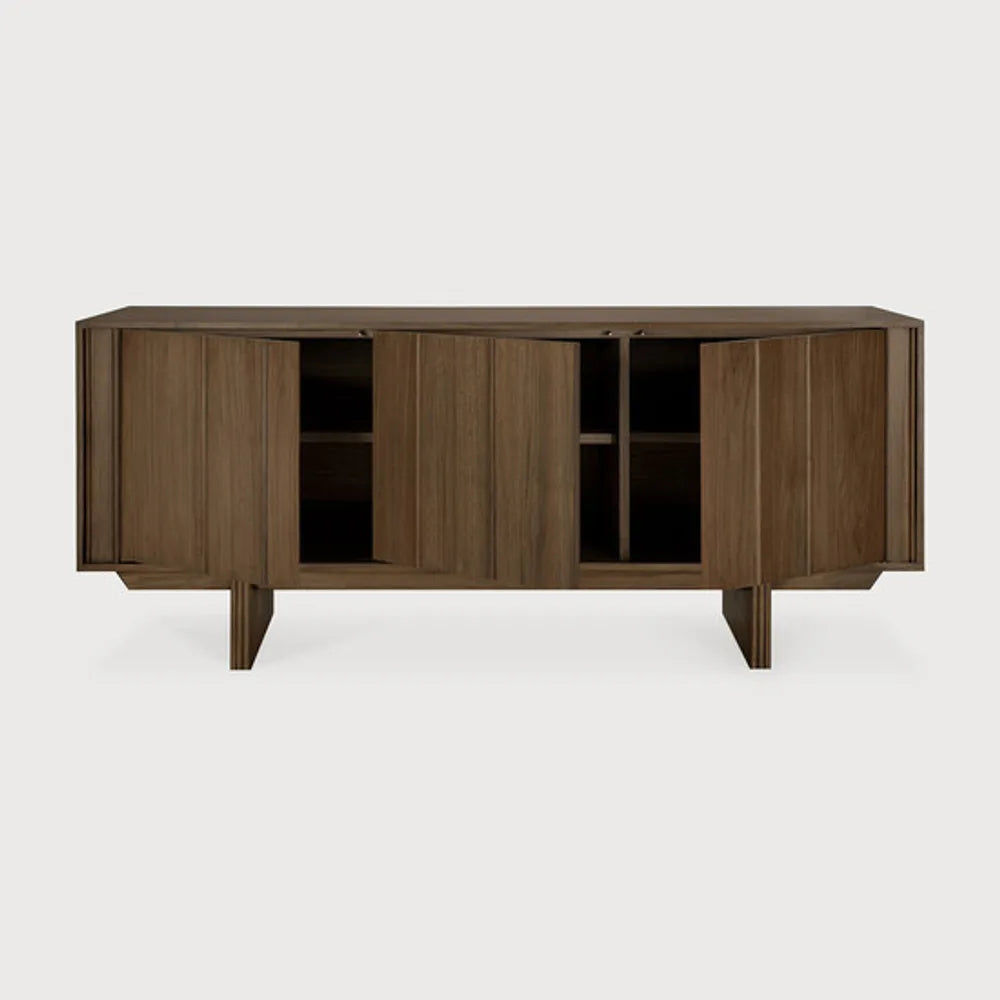 Ethnicraft – Pillar – Buffet Pillar – Teck wild brown - 169 x 45 x 70 cm