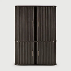 Ethnicraft – Roller Max – Armoire De Bureau Roller Max – Acajou brun foncé
