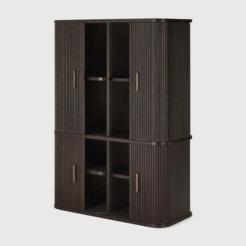 Ethnicraft – Roller Max – Armoire De Bureau Roller Max – Acajou brun foncé