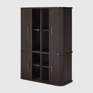 Ethnicraft – Roller Max – Armoire De Bureau Roller Max – Acajou brun foncé