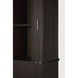 Ethnicraft – Roller Max – Armoire De Bureau Roller Max – Acajou brun foncé