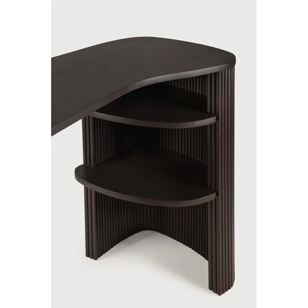 Ethnicraft – Roller Max – Bureau Roller Max – Acajou brun foncé