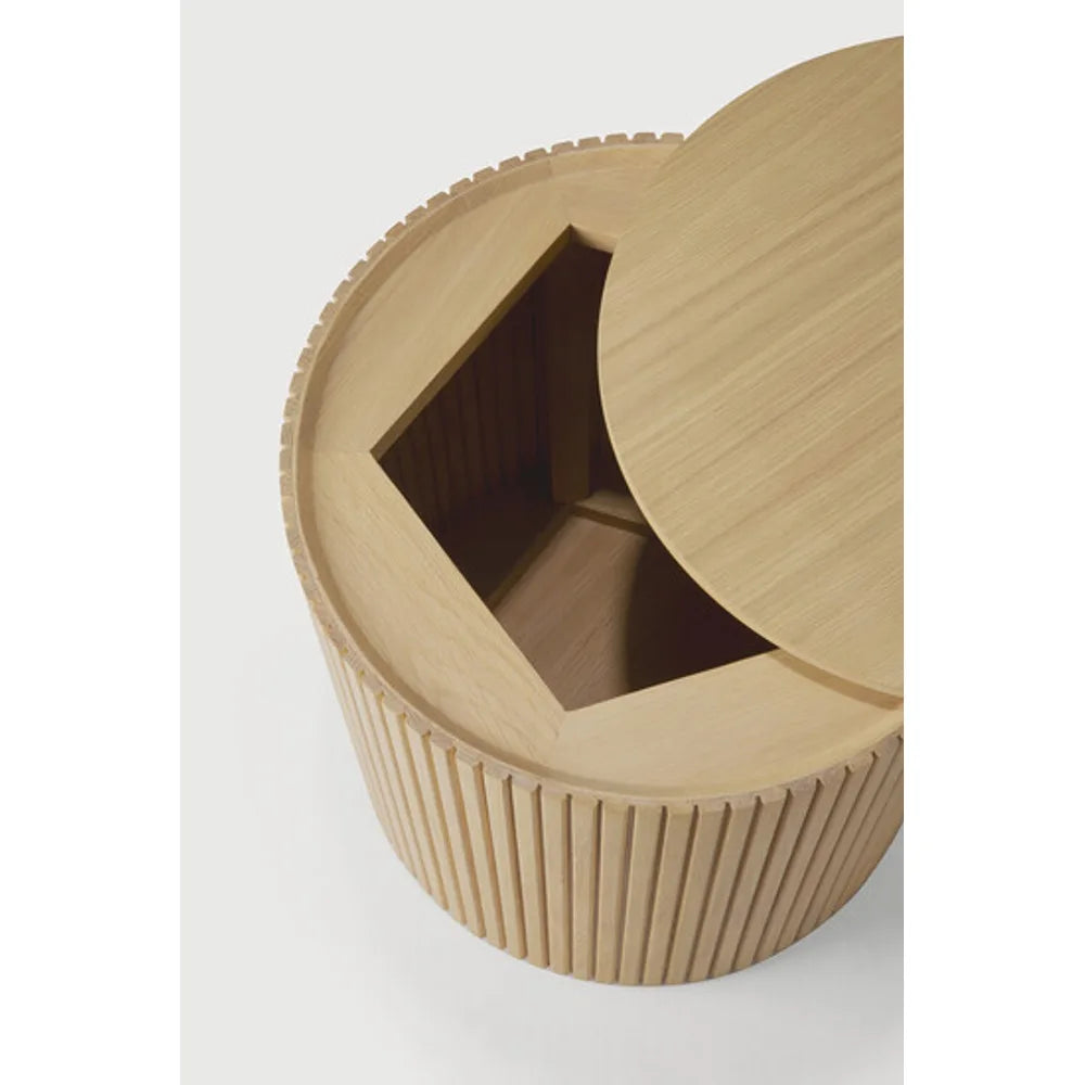 Ethnicraft – Roller Max – Table D Appoint Roller Max – Chêne