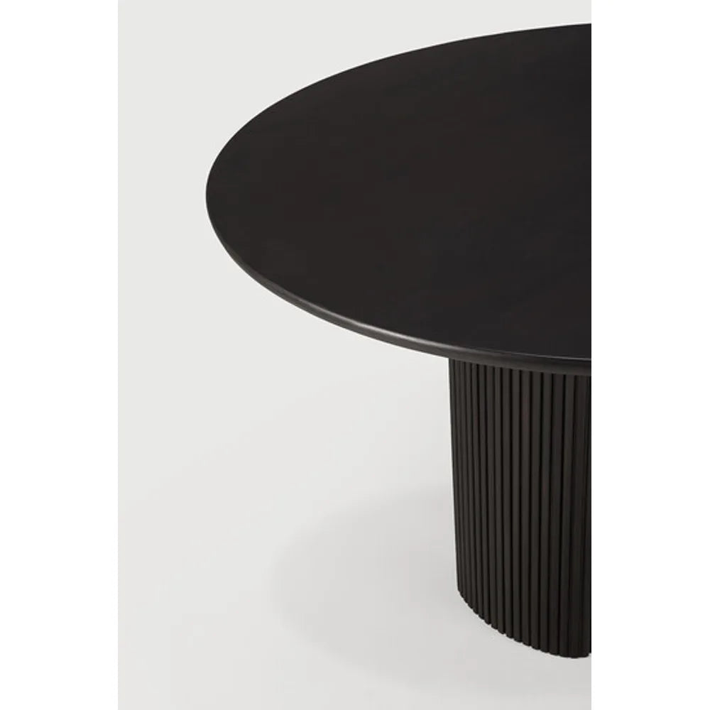Ethnicraft – Roller Max – Table Roller Max – Acajou brun foncé - 150 x 150 cm - Rond