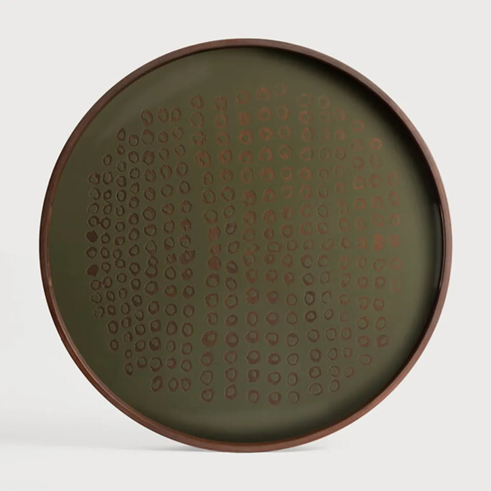 Ethnicraft – Second Nature – Plateau En Verre Second Nature – Rond - Small