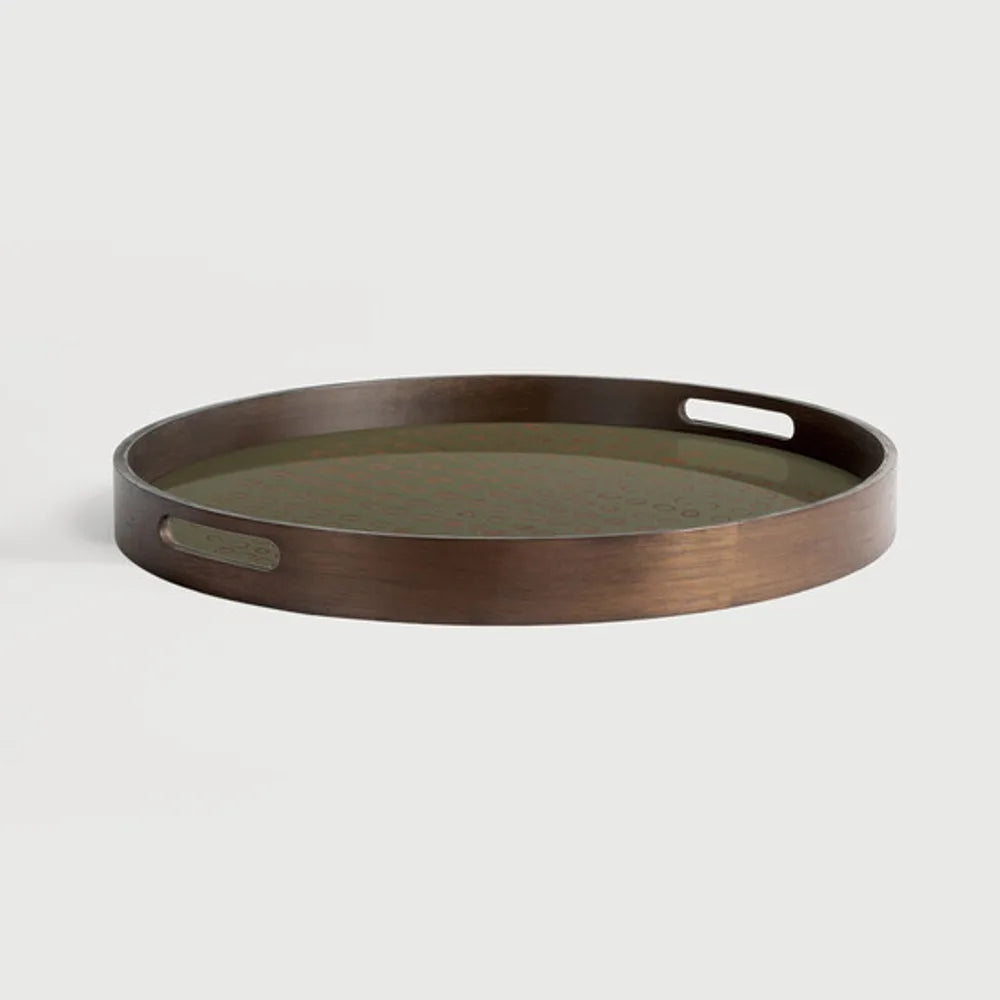 Ethnicraft – Second Nature – Plateau En Verre Second Nature – Rond - Small